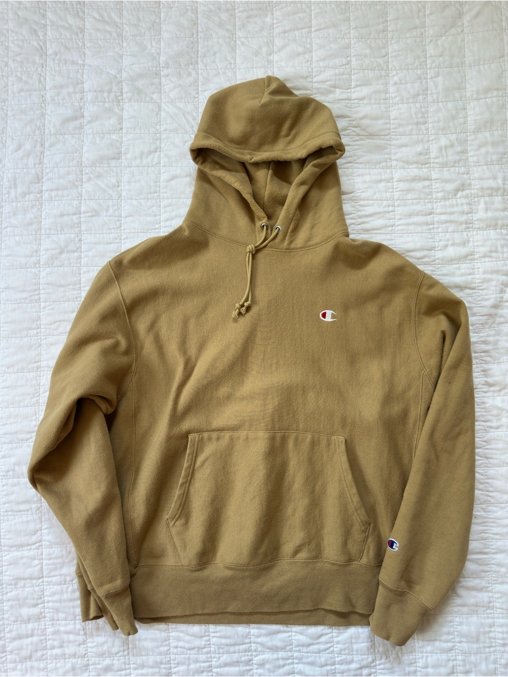 Champion Reverse Weave Hoodie – Tan/Camel Men’s XL